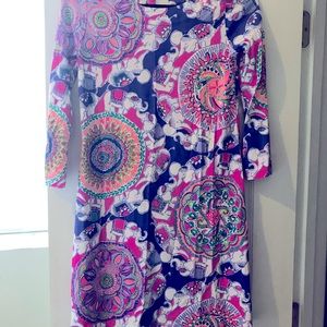 Lilly Pulitzer Elephant Daze T-Shirt Dress